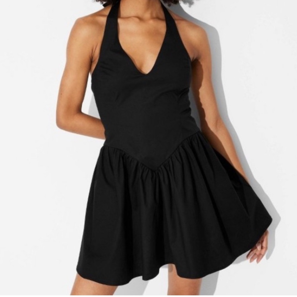 Wild Fable Solid Halter Mini Dress